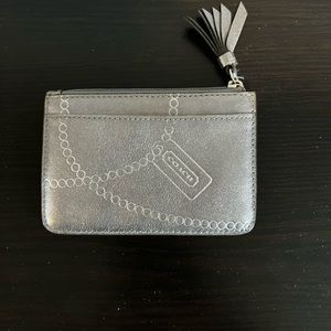 Silver coach wallet